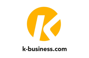 k business logo